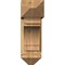 Ekena Millwork Merced Arts and Crafts Rough Sawn Bracket w/ Offset Brace, Western Red Cedar, 8"W x 24"D x 24"H BKT0806X24X24MRC03RWR - alternate 4